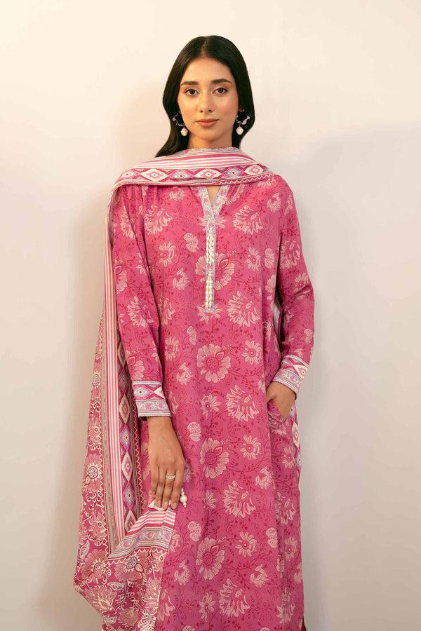 Nishat Any Day Printed Linen Unstitched 3Pc Suit - 42404111