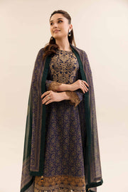 Nishat Any Day Embroidered Dobby Cotton Unstitched 3Pc Suit - 42404142