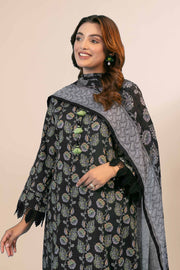 Nishat Any Day Embroidered Dobby Cotton Unstitched 3Pc Suit - 42404143