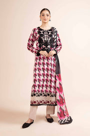 Nishat Any Day Embroidered Dobby Cotton Unstitched 3Pc Suit - 42404146