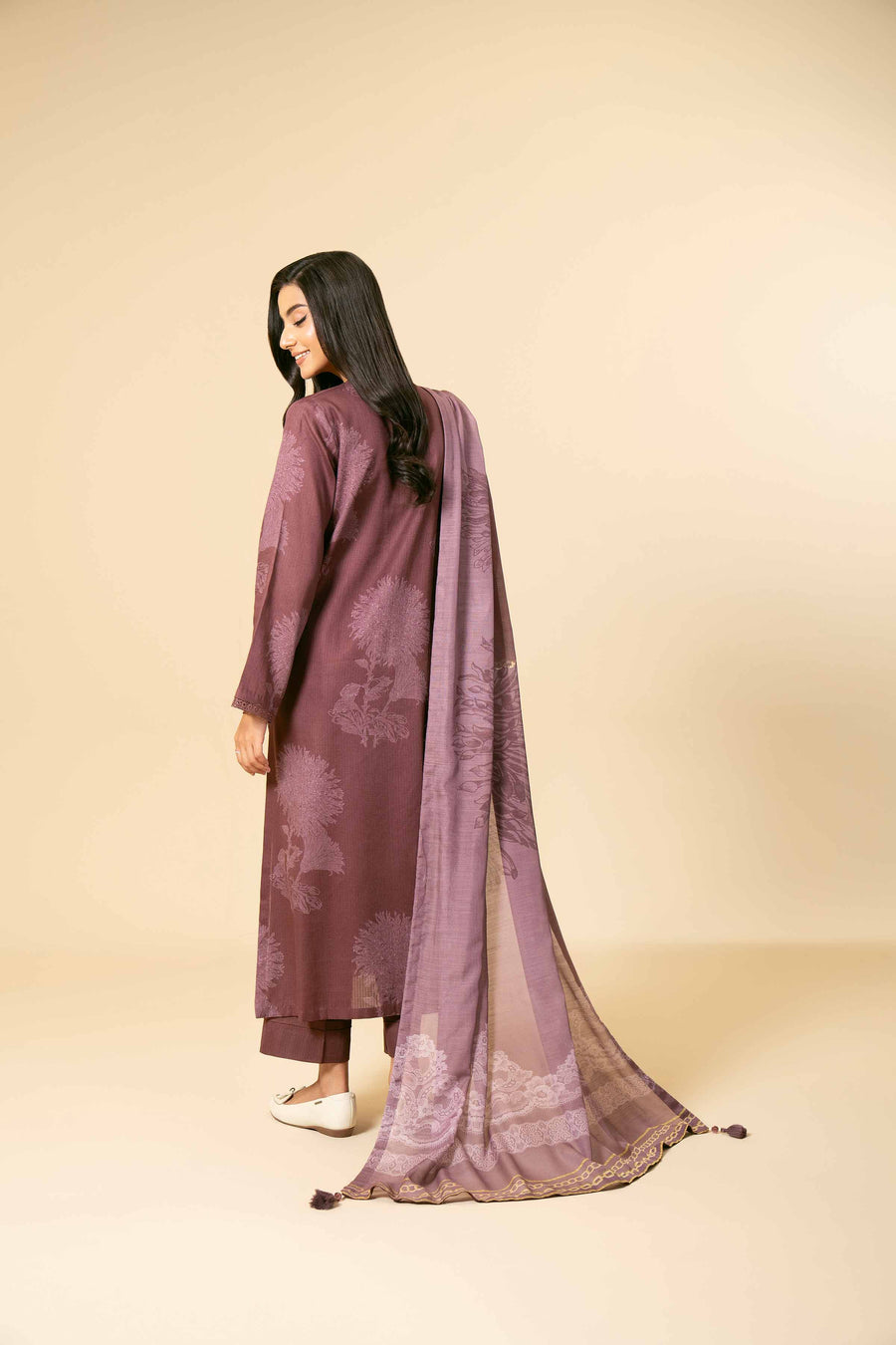 Nishat Any Day Embroidered Dobby Cotton Unstitched 3Pc Suit - 42404159