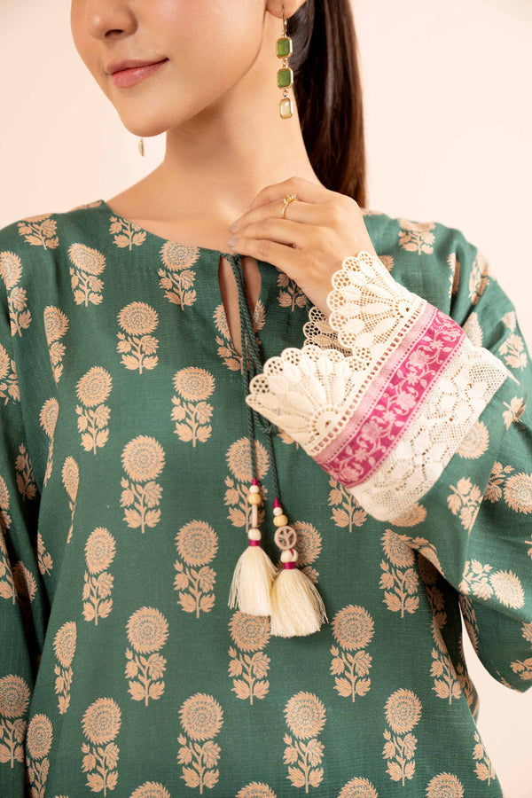 Nishat Any Day Printed Dobby Cotton Unstitched 3Pc Suit - 42404164