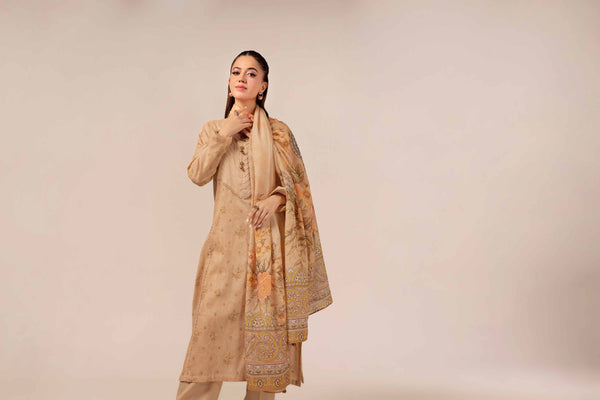 Nishat Any Day Printed Dobby Cotton Unstitched 3Pc Suit - 42404166