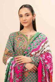 Nishat Any Day Embroidered Khaddar Unstitched 3Pc Suit - 42404185