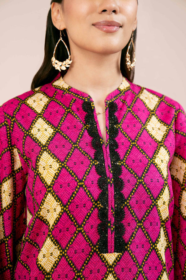 Nishat Any Day Printed Light Khaddar Unstitched 3Pc Suit - 42404196