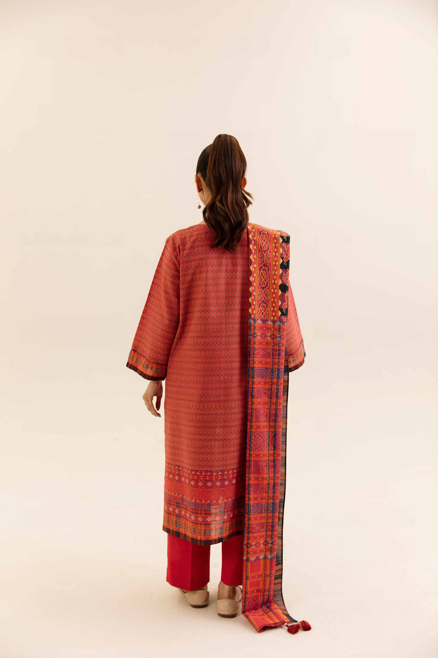 Nishat Any Day Printed Cotton Slub Unstitched 3Pc Suit - 42404220
