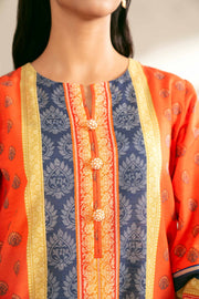 Nishat Any Day Printed Cotton Slub Unstitched 3Pc Suit - 42404230