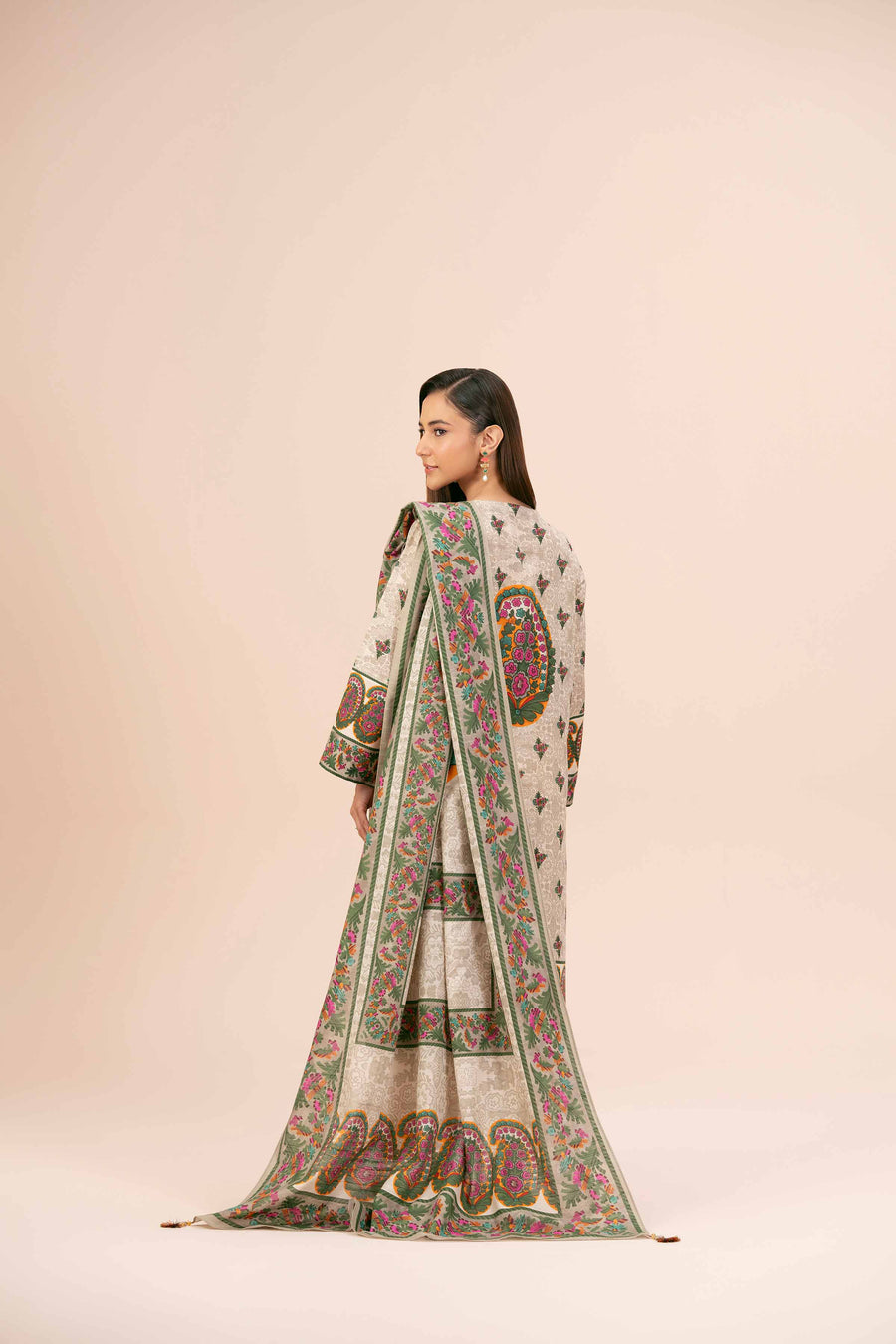Nishat Any Day Printed Cotton Slub Unstitched 3Pc Suit - 42404232
