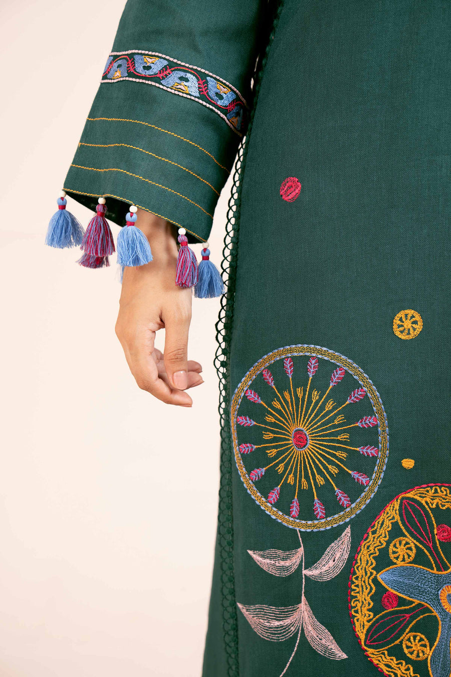 Nishat Any Day Embroidered Cotton Unstitched 3Pc Suit - 42404236