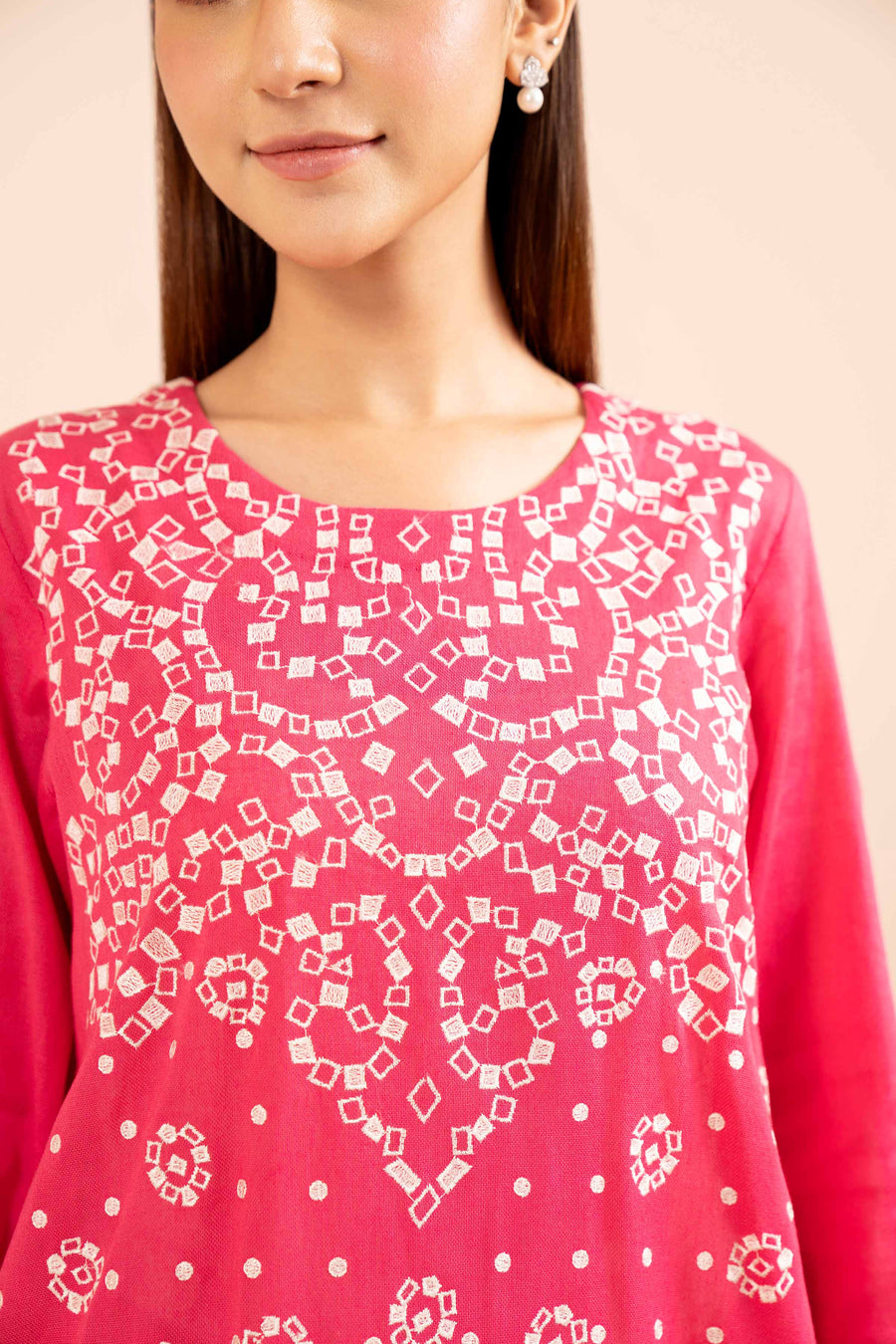 Nishat Any Day Embroidered Cotton Unstitched 3Pc Suit - 42404239