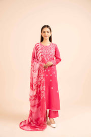 Nishat Any Day Embroidered Cotton Unstitched 3Pc Suit - 42404239