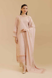 Nishat Winter Drop-2 Embroidered Cotton Unstitched 3Pc Suit - 42404297