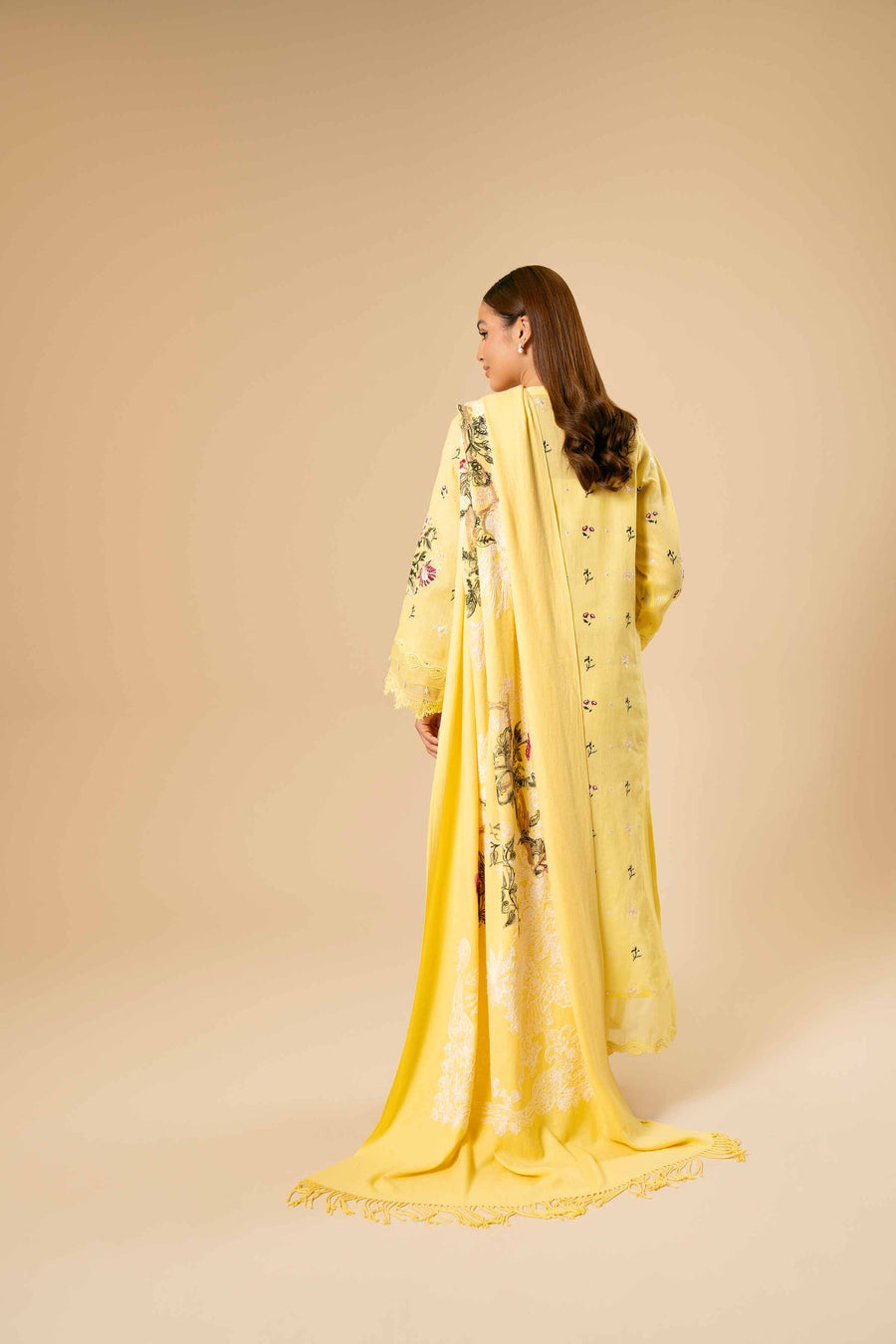 Nishat Winter Drop-2 Embroidered Cotton Unstitched 3Pc Suit - 42404299