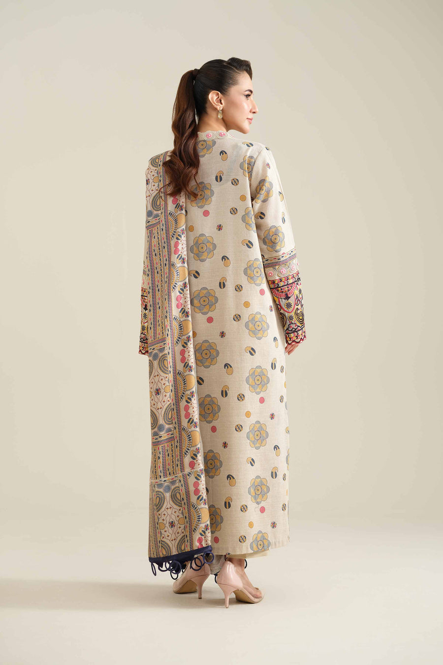 Nishat Winter Drop-2 Embroidered Khaddar Unstitched 2Pc Suit - 42404404