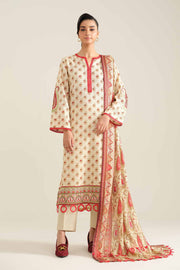 Nishat Winter Drop-2 Embroidered Khaddar Unstitched 2Pc Suit - 42404405