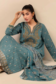 Nishat Winter Drop-2 Embroidered Khaddar Unstitched 2Pc Suit - 42404409