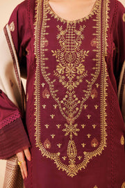 Nishat Winter Drop-2 Embroidered Satin Unstitched 3Pc Suit - 42404540