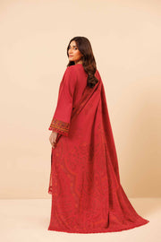 Nishat Winter Drop-2 Embroidered Satin Unstitched 3Pc Suit - 42404542