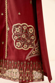Nishat Winter Drop-2 Embroidered Satin Unstitched 3Pc Suit - 42404543
