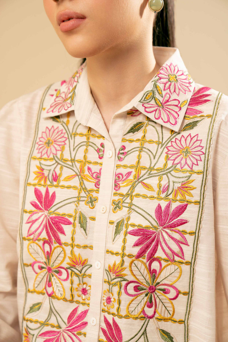 Nishat Winter Drop-2 Embroidered Khaddar Unstitched 2Pc Suit - 42404544