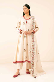Nishat Winter Drop-2 Embroidered Khaddar Unstitched 3Pc Suit - 42404569