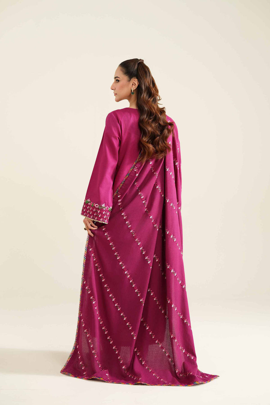 Nishat Winter Drop-2 Embroidered Khaddar Unstitched 3Pc Suit - 42404572
