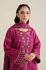 Nishat Winter Drop-2 Embroidered Khaddar Unstitched 3Pc Suit - 42404572