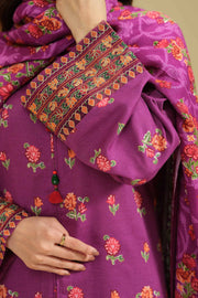 Nishat Winter Drop-2 Embroidered Karandi Unstitched 3Pc Suit - 42404590