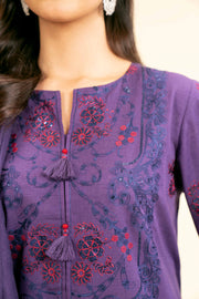 Nishat Winter Drop-2 Embroidered Khaddar Unstitched 3Pc Suit - 42404603