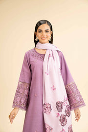 Nishat Winter Drop-2 Embroidered Khaddar Unstitched 3Pc Suit - 42404605