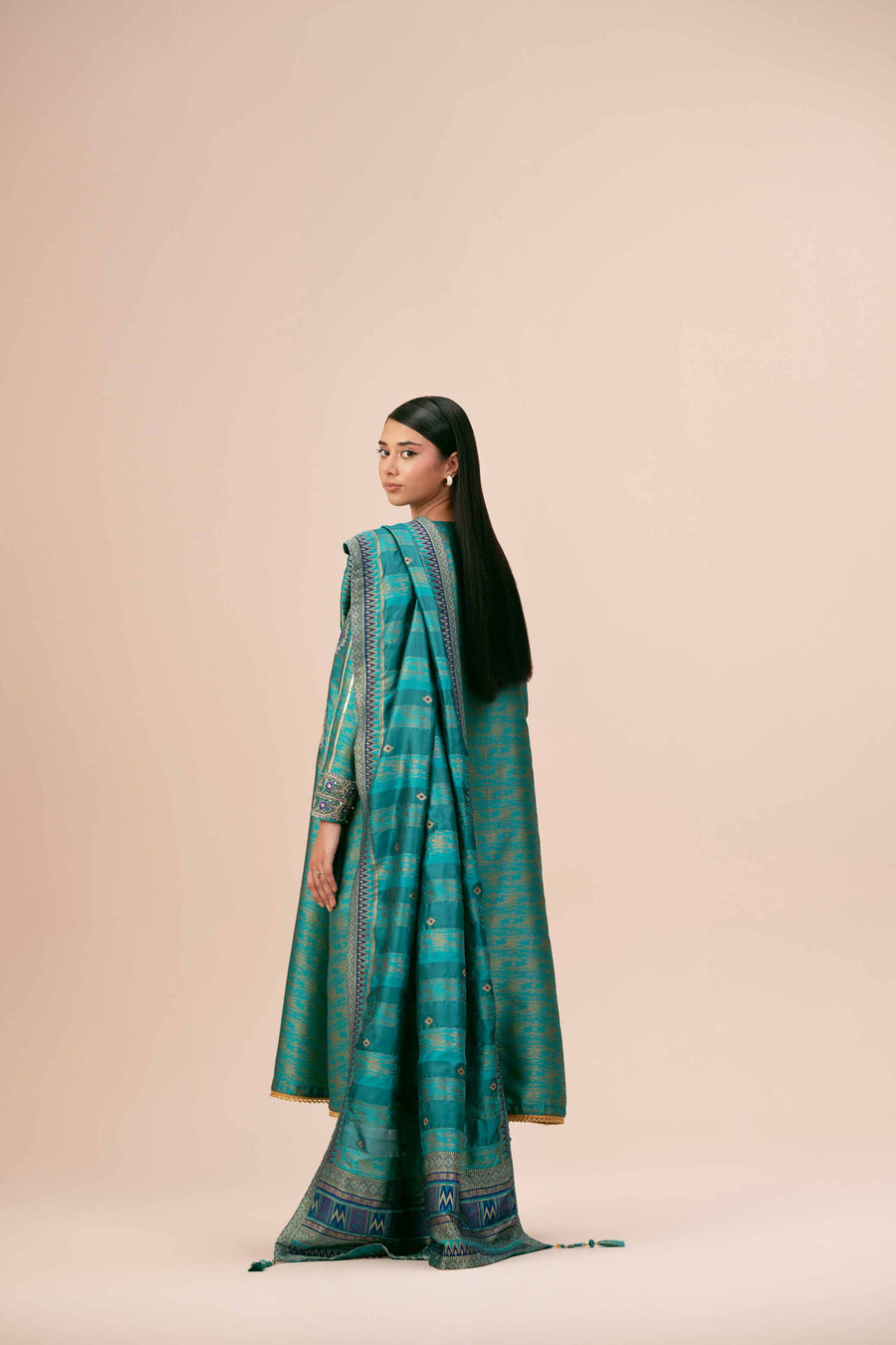 Nishat Winter Drop-2 Embroidered Jacquard Unstitched 3Pc Suit - 42404648