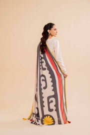 Nishat Winter Drop-2 Embroidered Cotton Unstitched 3Pc Suit - 42404700