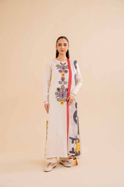 Nishat Winter Drop-2 Embroidered Cotton Unstitched 3Pc Suit - 42404700