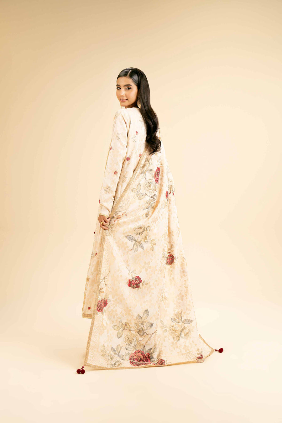 Nishat Winter Drop-2 Embroidered Jacquard Unstitched 3Pc Suit - 42404740
