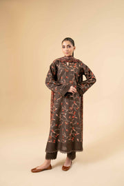 Nishat Winter Drop-2 Embroidered Khaddar Unstitched 3Pc Suit - 42404749