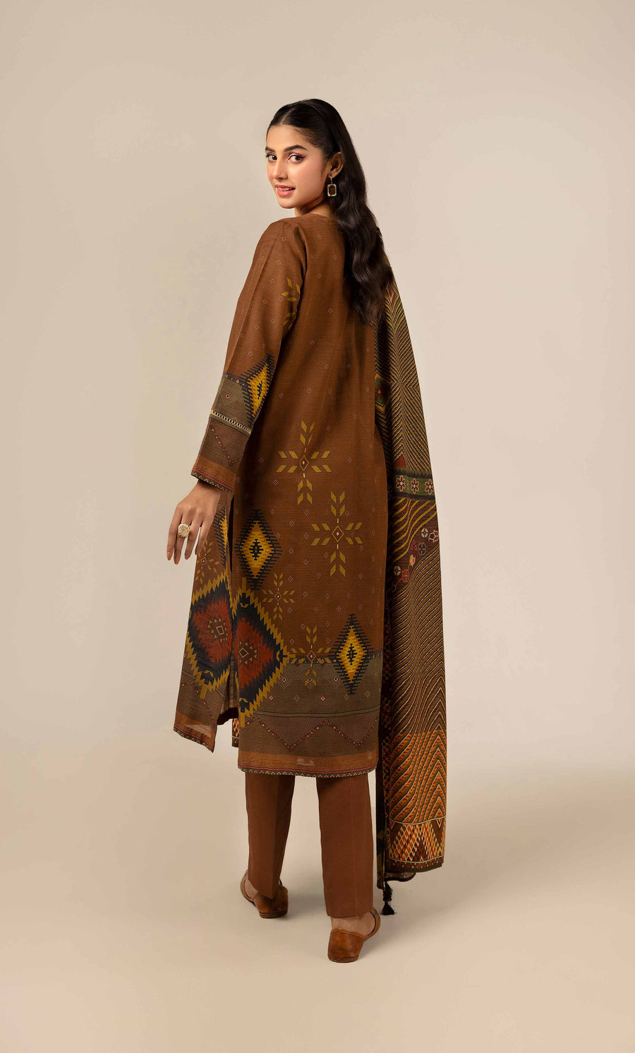Nishat Any Day Printed Cotton Slub Unstitched 3Pc Suit - 42404927