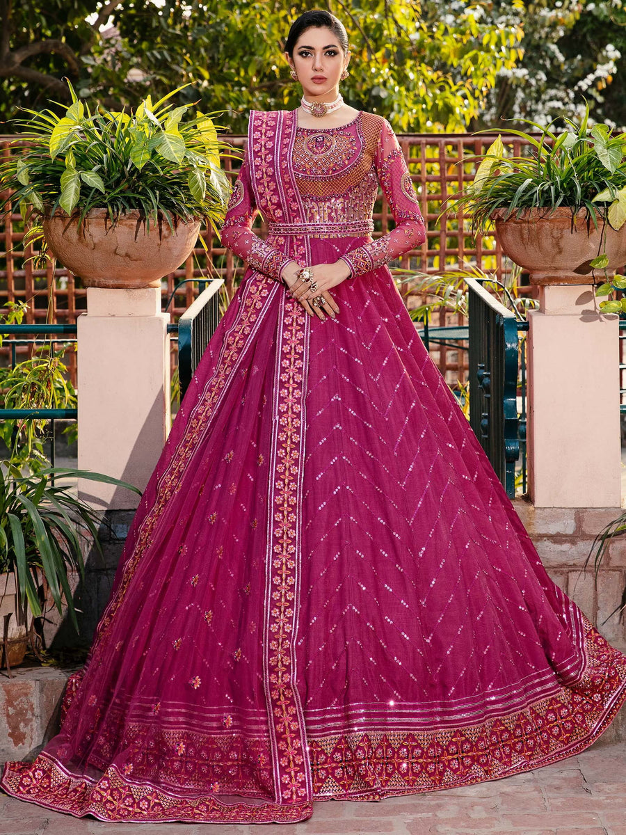 Layali Formals By Akbar Aslam Embroidered Net Suit - CATALEYA