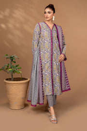 Ixora by Safwa Fine Printed Doria Lawn Unstitched 3Pc Suit ICS-32