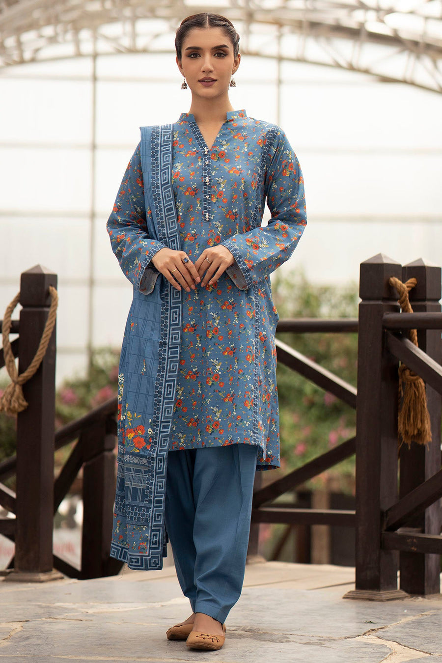 Rang by Motifz Digital Printed Khaddar Unstitched 3Pc Suit 4366-NOIR
