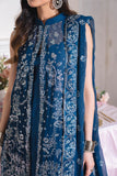 Neeshay Dastaan Embroidered Chiffon Unstitched 3Pc Suit - Aabirah