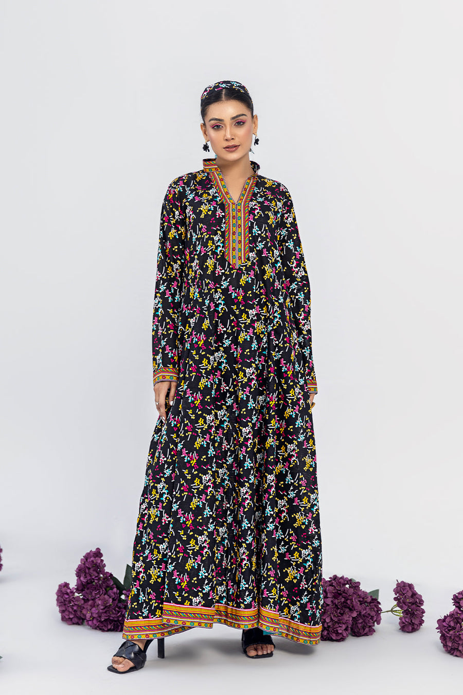 Safwa Orla Unstitched Printed Lawn 2Piece Suit - OR 94