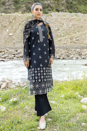 Safwa Clara Premium Embroidered Cotton Lawn Unstitched 3Pc Suit CAA-08