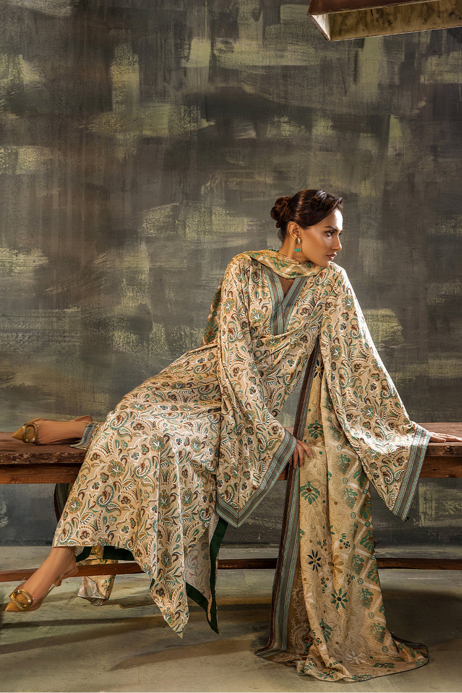 Melora by Safwa Digital Printed Doria Viscose Unstitched 3Pc Suit MLO-08