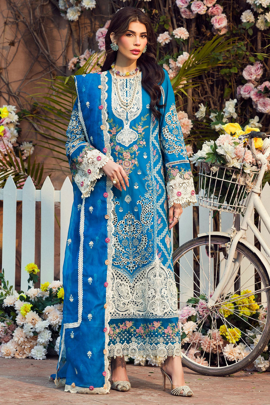 Motifz Premium Embroidered Lawn Unstitched 3Pc Suit 4424-GUL-E-RANA