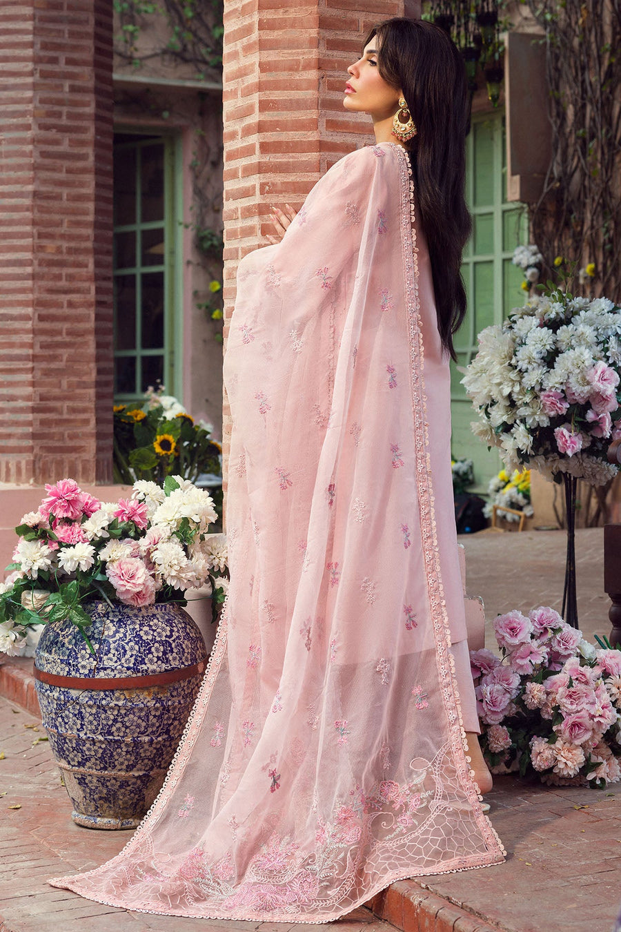 Motifz Premium Embroidered Lawn Unstitched 3Pc Suit 4428-HUDA