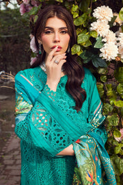 Motifz Premium Embroidered Lawn Unstitched 3Pc Suit 4430-SANOBAR