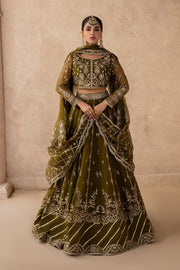 Zarposh Jahanara Festive Embroidered Organza Unstitched 3Pc Suit - MAYA