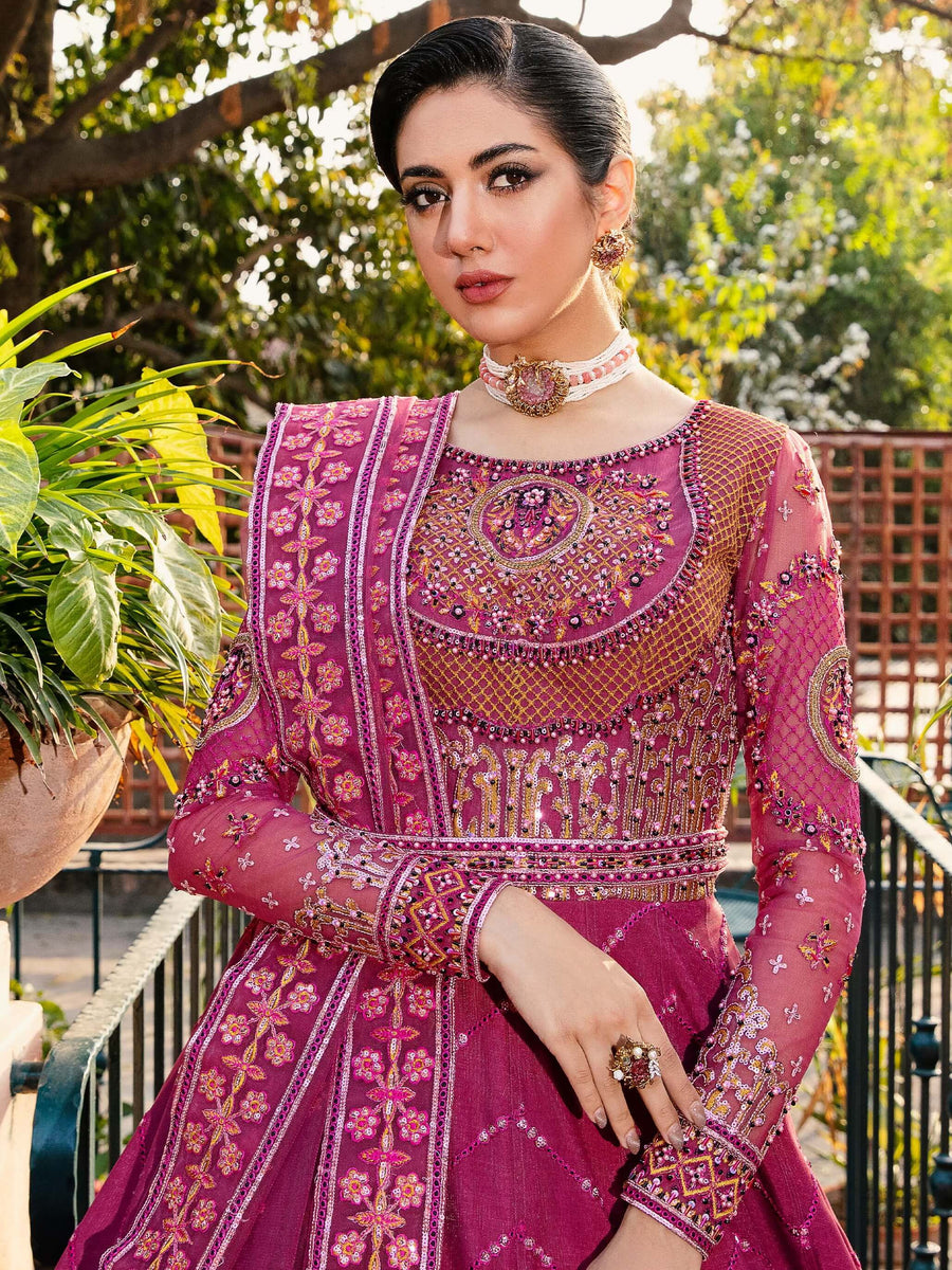 Layali Formals By Akbar Aslam Embroidered Net Suit - CATALEYA