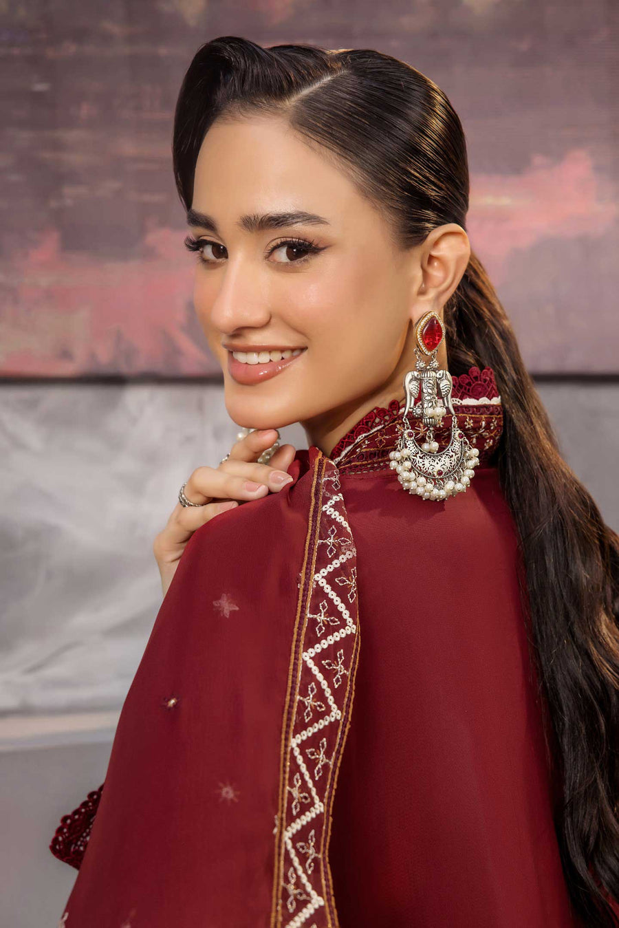 Zarya by Safwa Embroidered Viscose Unstitched 3Pc Suit ZAR-07