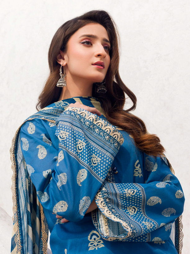 Rang by Motifz Digital Printed Lawn Unstitched 3Pc Suit 4583-Zaba